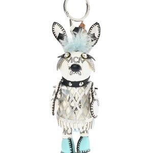 MCM Rabbit Punk Fox Fur Bag Charm / Key holder.